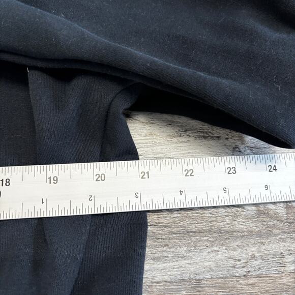 Nike Tech Black Women M Funnel Neck Spell Out Mini Swoosh Fleece Pullover Hoodie - Picture 6 of 9